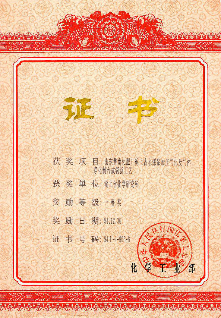 国家科技 1994 一等奖